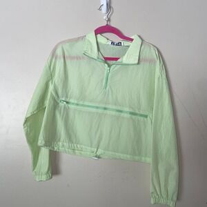 Mint green windbreaker new